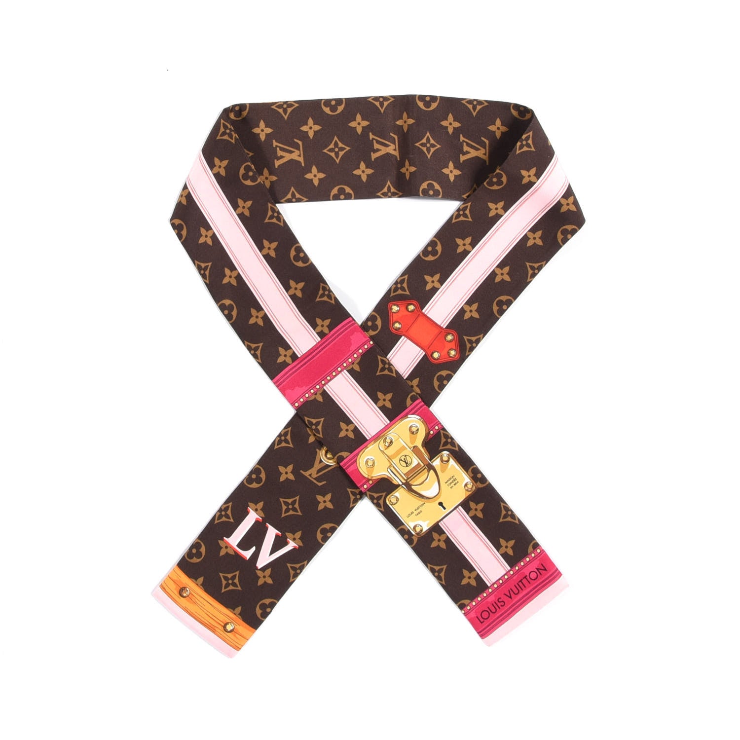 Louis Vuitton Silk Monogram Summer Trunks Bandeau Brown 1 of 3