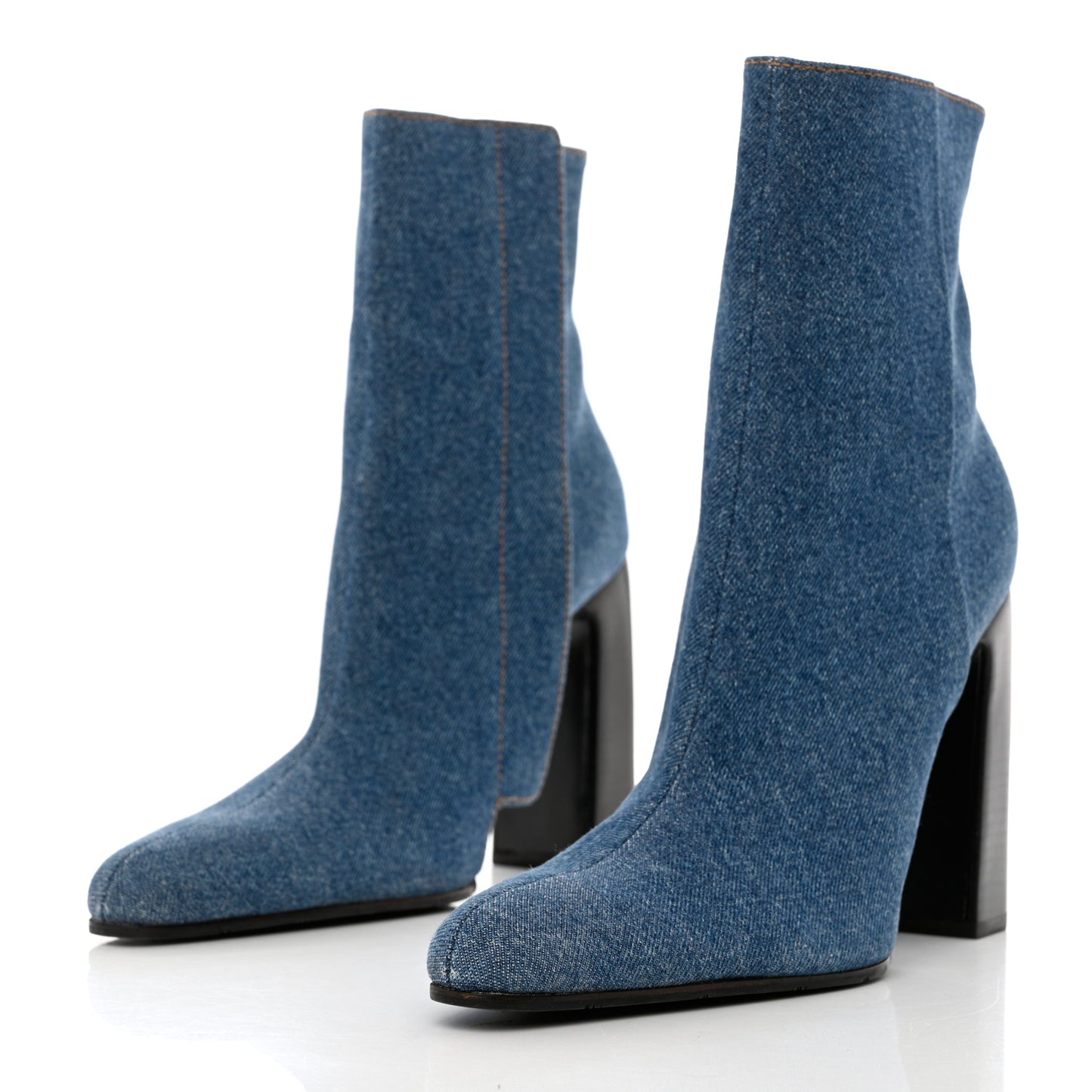 Denim Ankle Boots 39.5 Blue