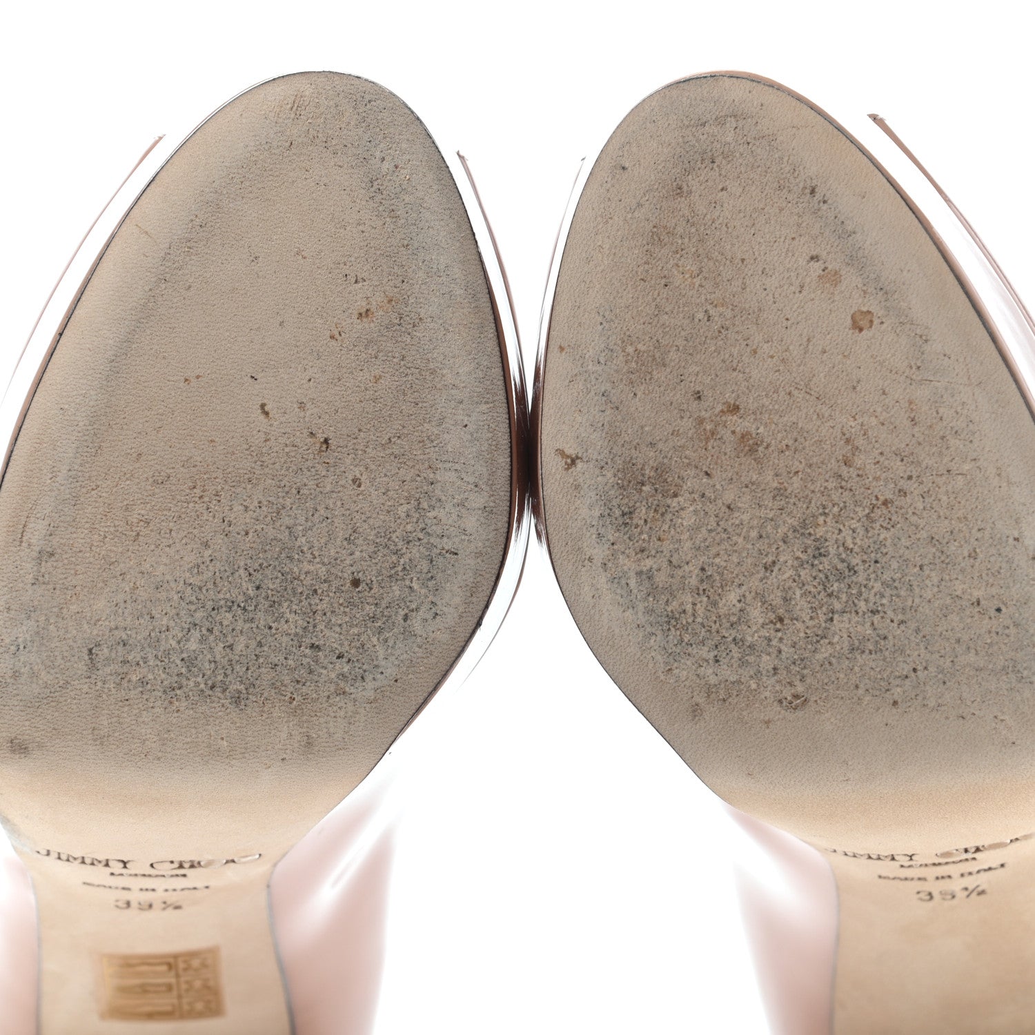 Jimmy Choo Patent Luna Platform Peep Toe Pumps 39.5 Blush 11 of 11