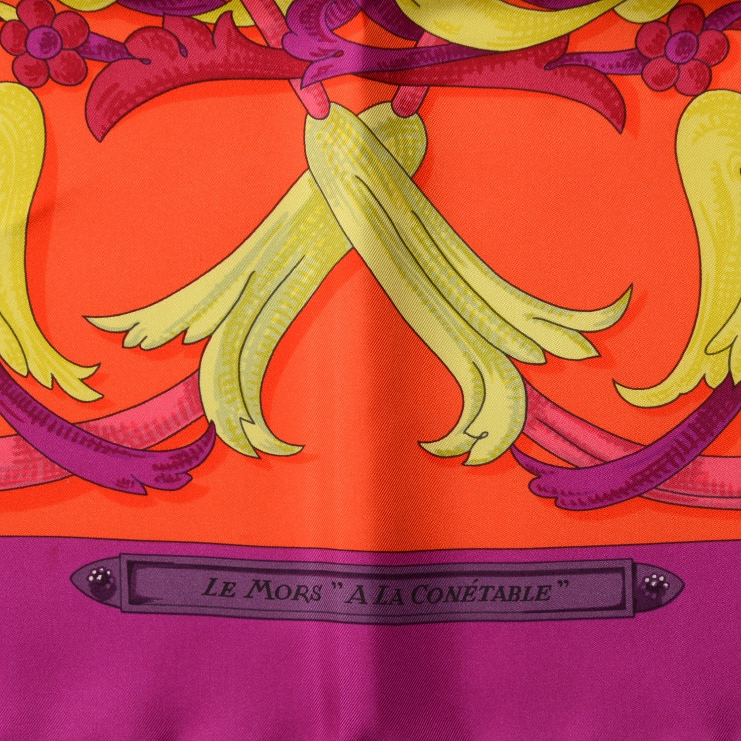Hermes Silk Le Mors A La Conetable Scarf 90 3 of 6