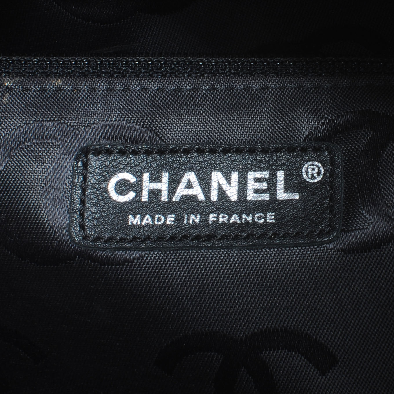 Chanel Calfskin Quilted Large Cambon Flap Beige Black 7 of 8