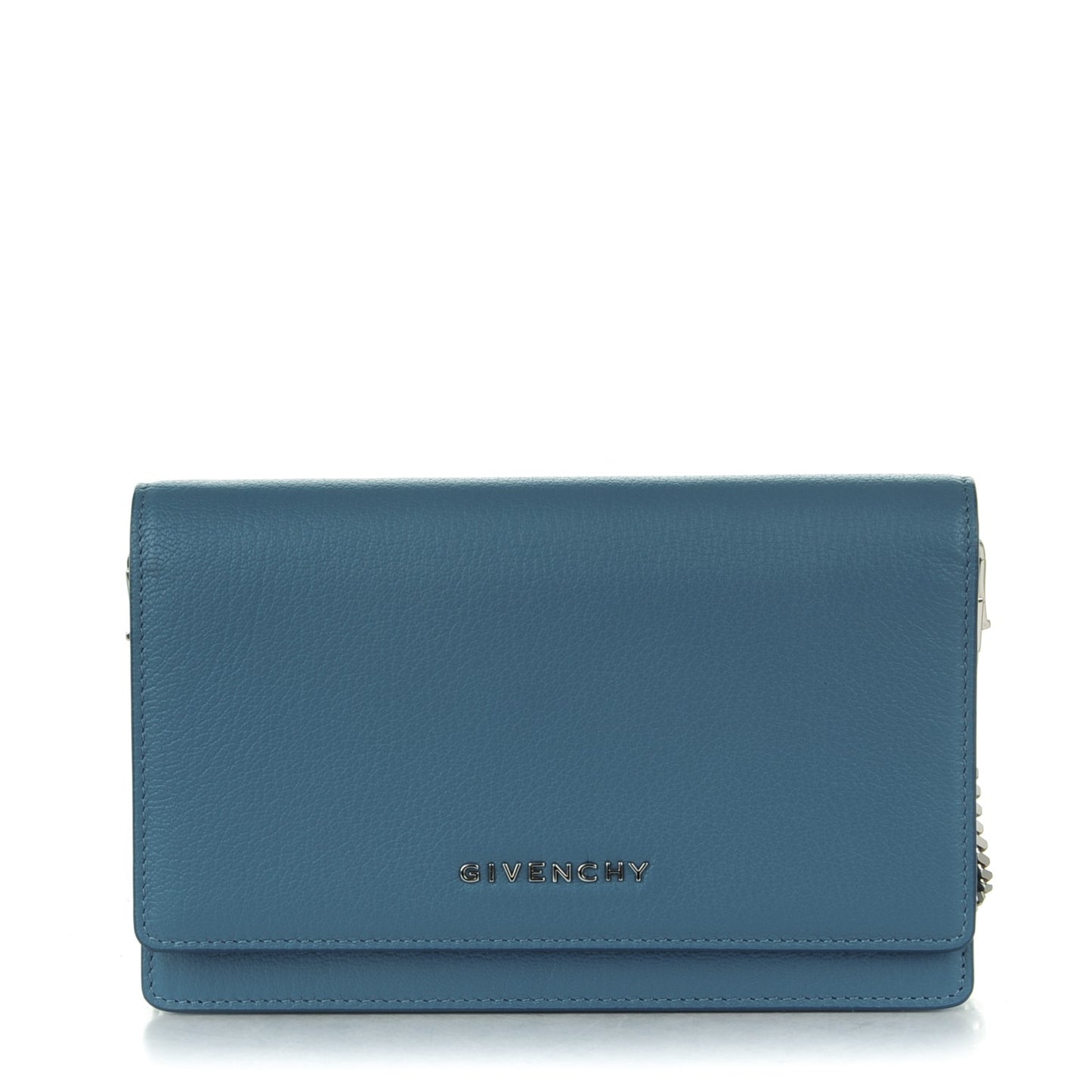 Sugar Goatskin Pandora Chain Wallet Medium Blue