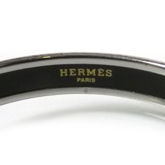 Hermes Enamel Narrow Caleche Bracelet Purple 4 of 4