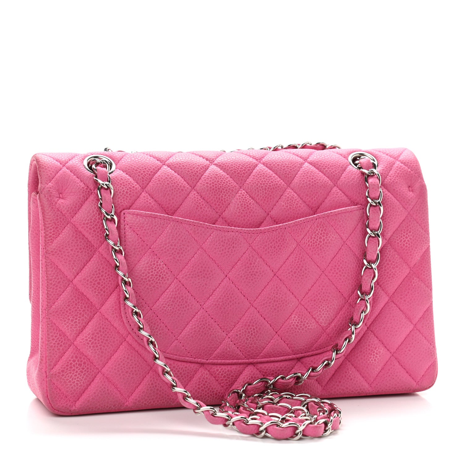 Chanel Iridescent Caviar Quilted Medium Double Flap Pink 2 of 10