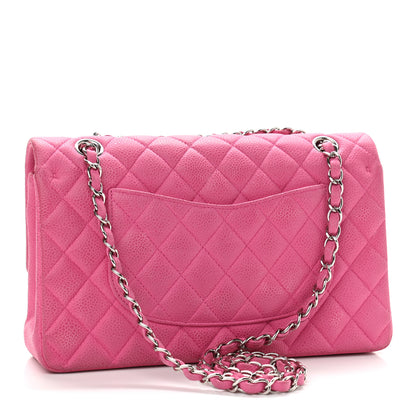 Chanel Iridescent Caviar Quilted Medium Double Flap Pink 2 of 10