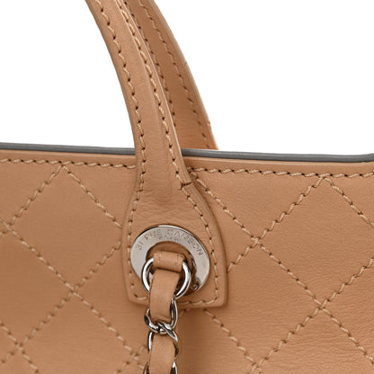 Chanel Calfskin Stitched Large Shopping Tote Beige 13 of 16