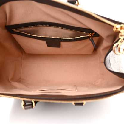 Gucci GG Supreme Monogram Web Medium Ophidia Tote Bag Brown 5 of 11