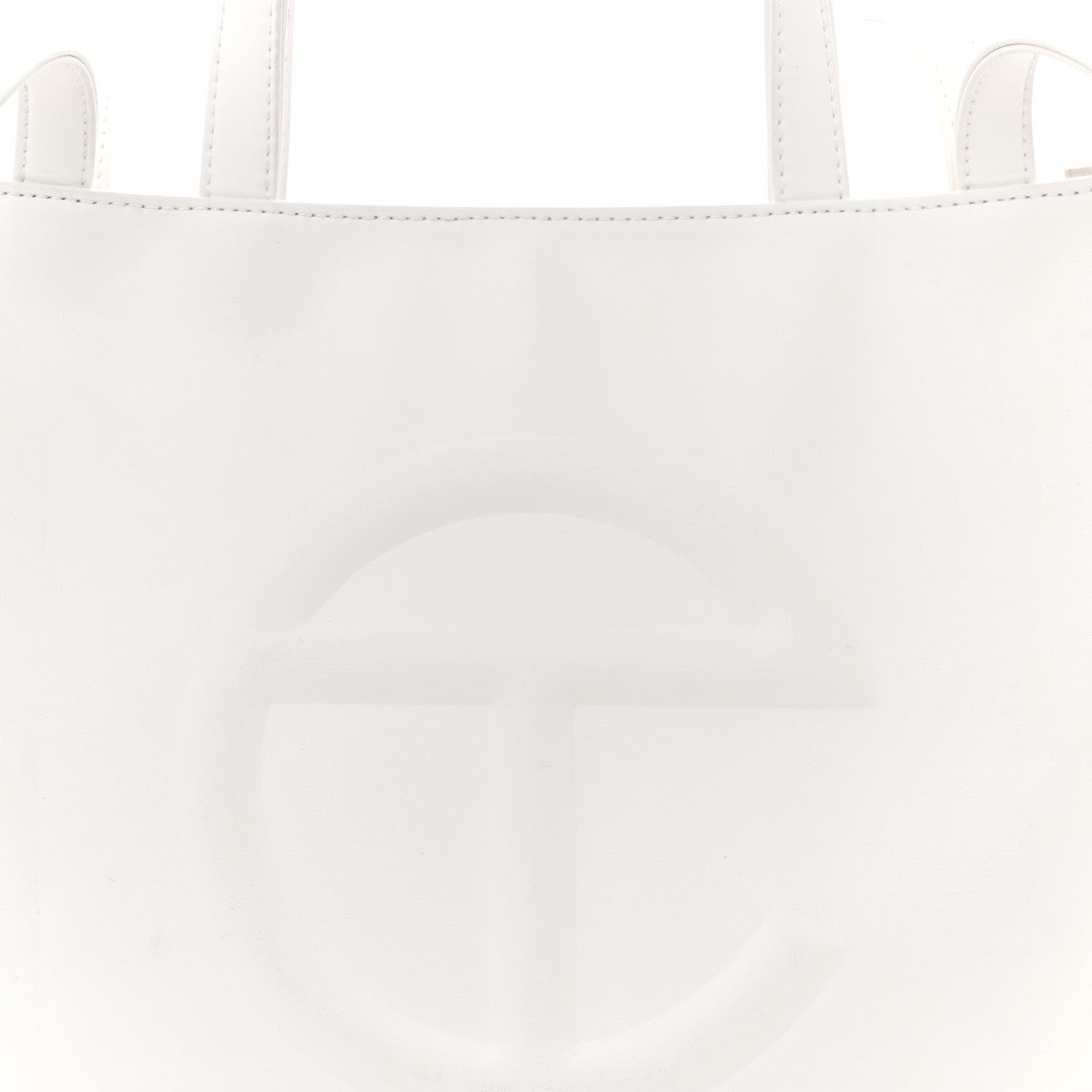 Telfar Vegan Leather Medium Shopping Bag White 7 of 14