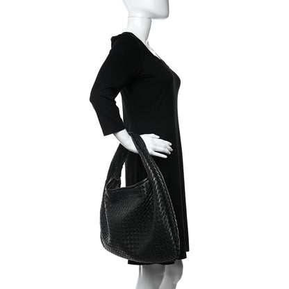 Bottega Veneta Nappa Intrecciato Large Veneta Hobo Black 3 of 12