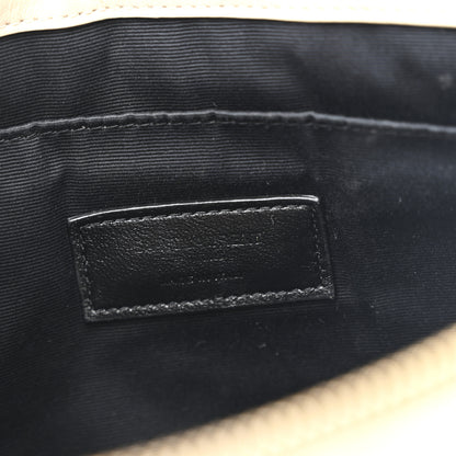 Saint Laurent Calfskin Matelasse Monogram Cassandre Tablet Pouch Sea Salt 6 of 9
