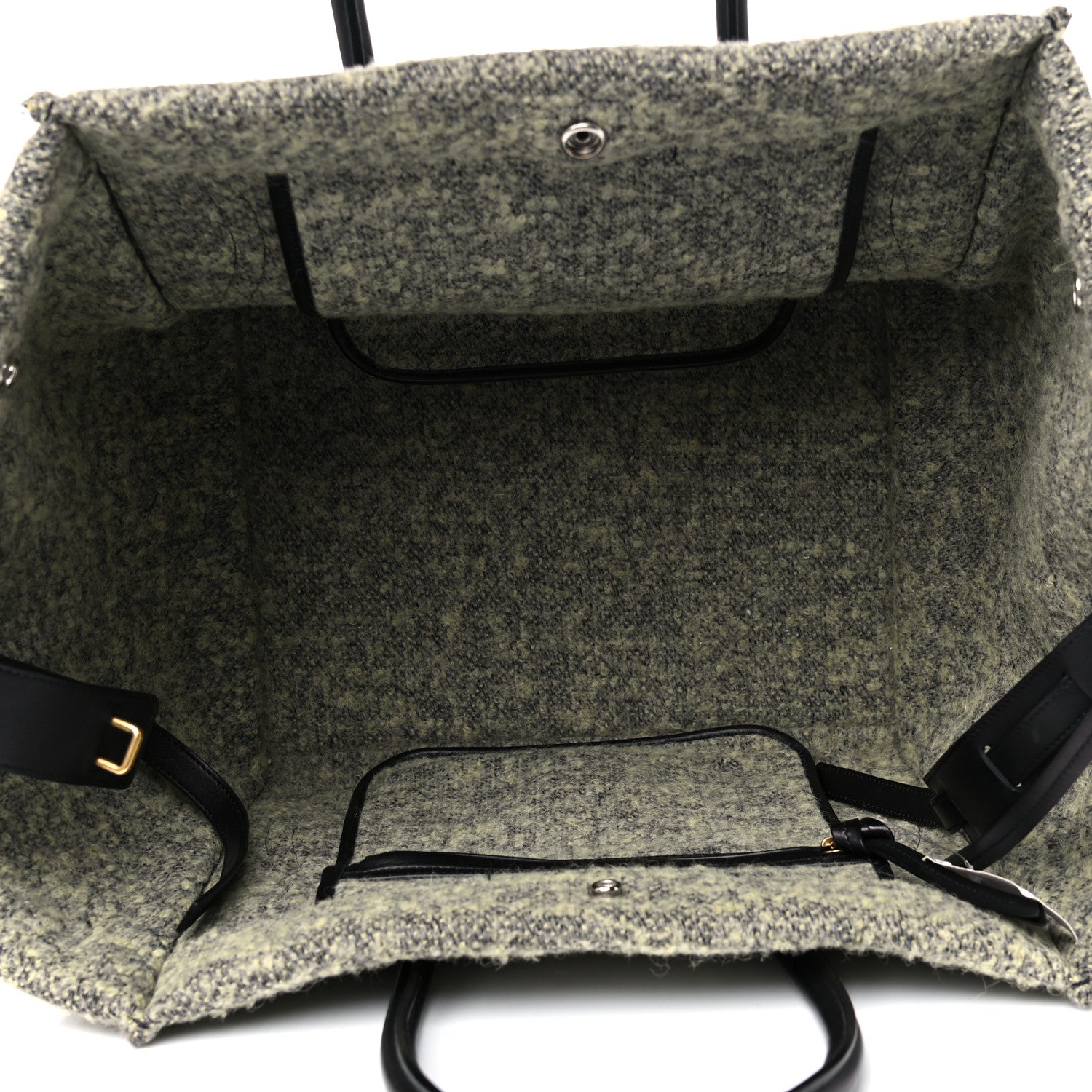 Celine Felt Medium Phantom Luggage Yellow Grey 6 of 13