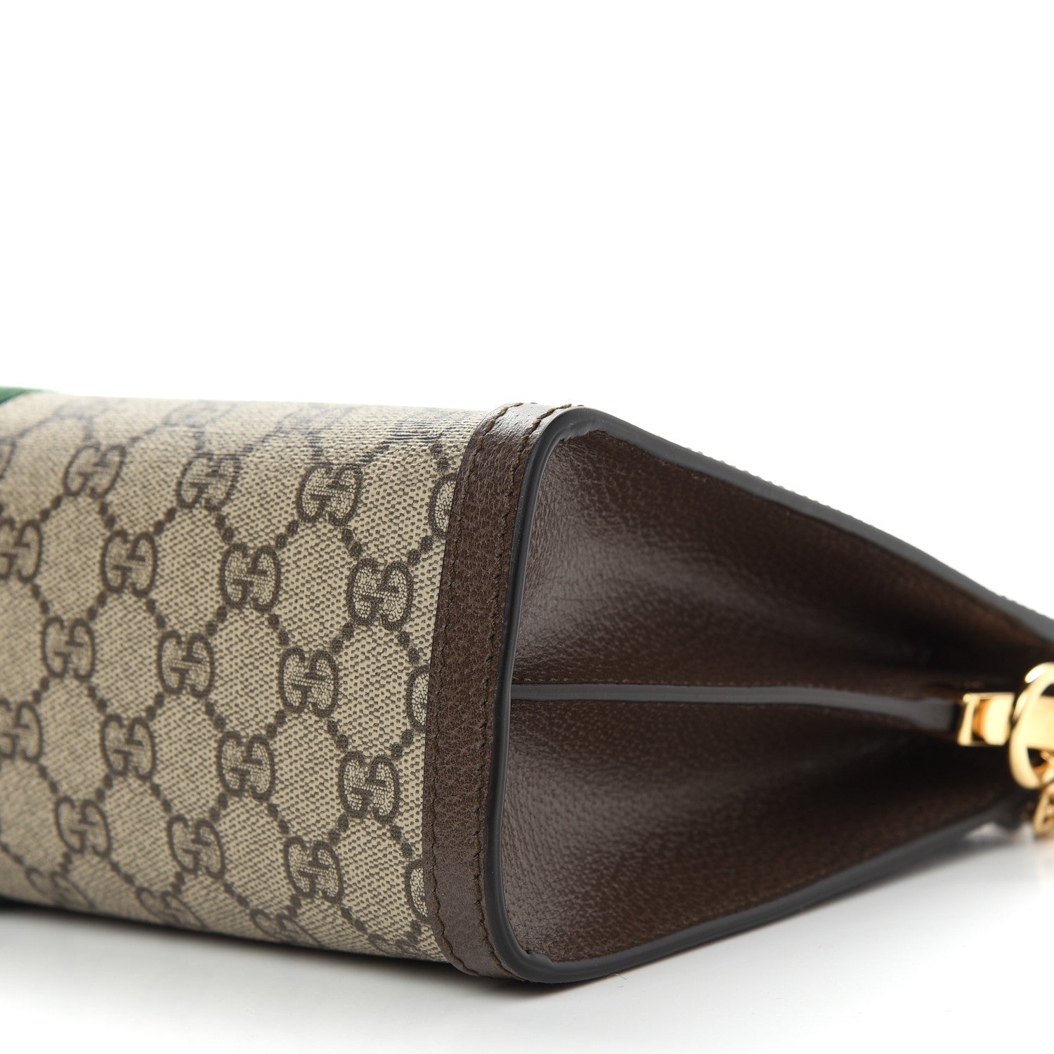 Gucci GG Supreme Monogram Web Medium Ophidia Chain Shoulder Bag Brown 9 of 9