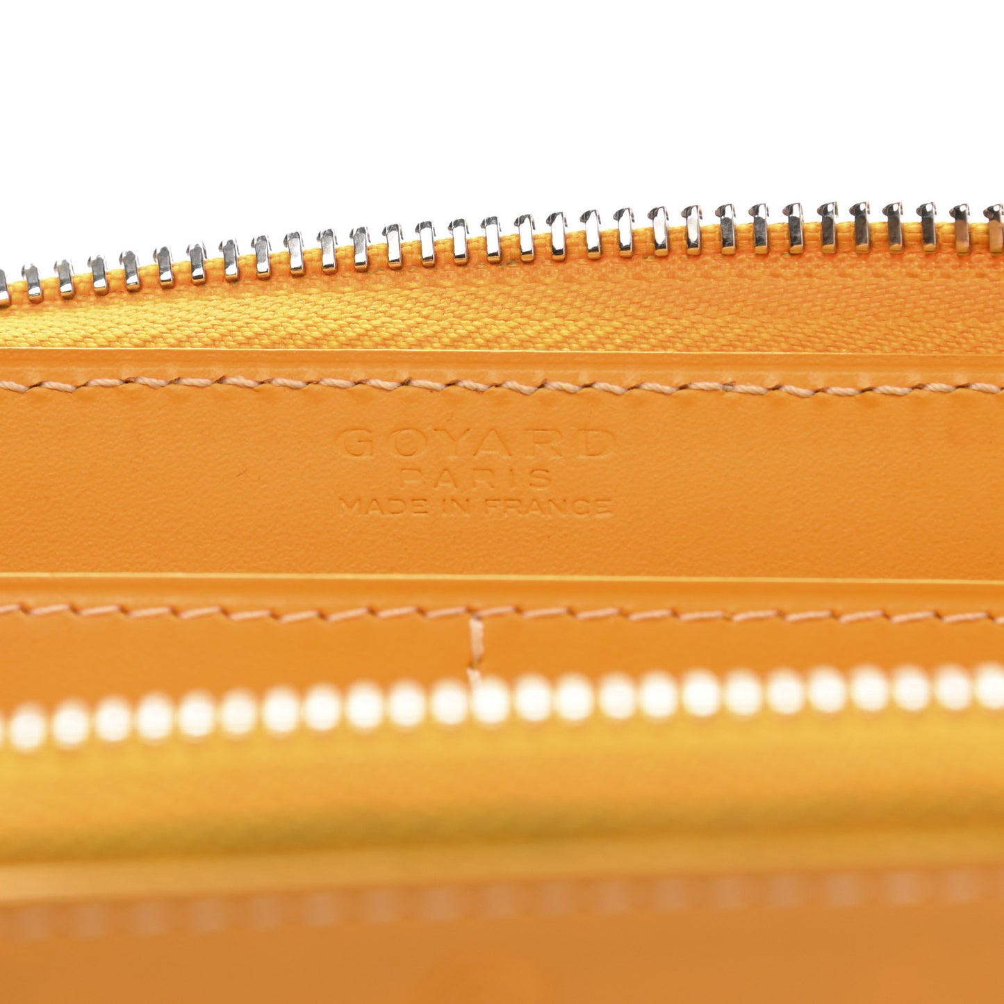 Goyardine Matignon Zip Around GM Wallet Yellow