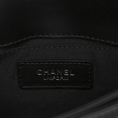 Chanel Calfskin Quilted CC Uniform Flap Belt Bag Black 6 of 10