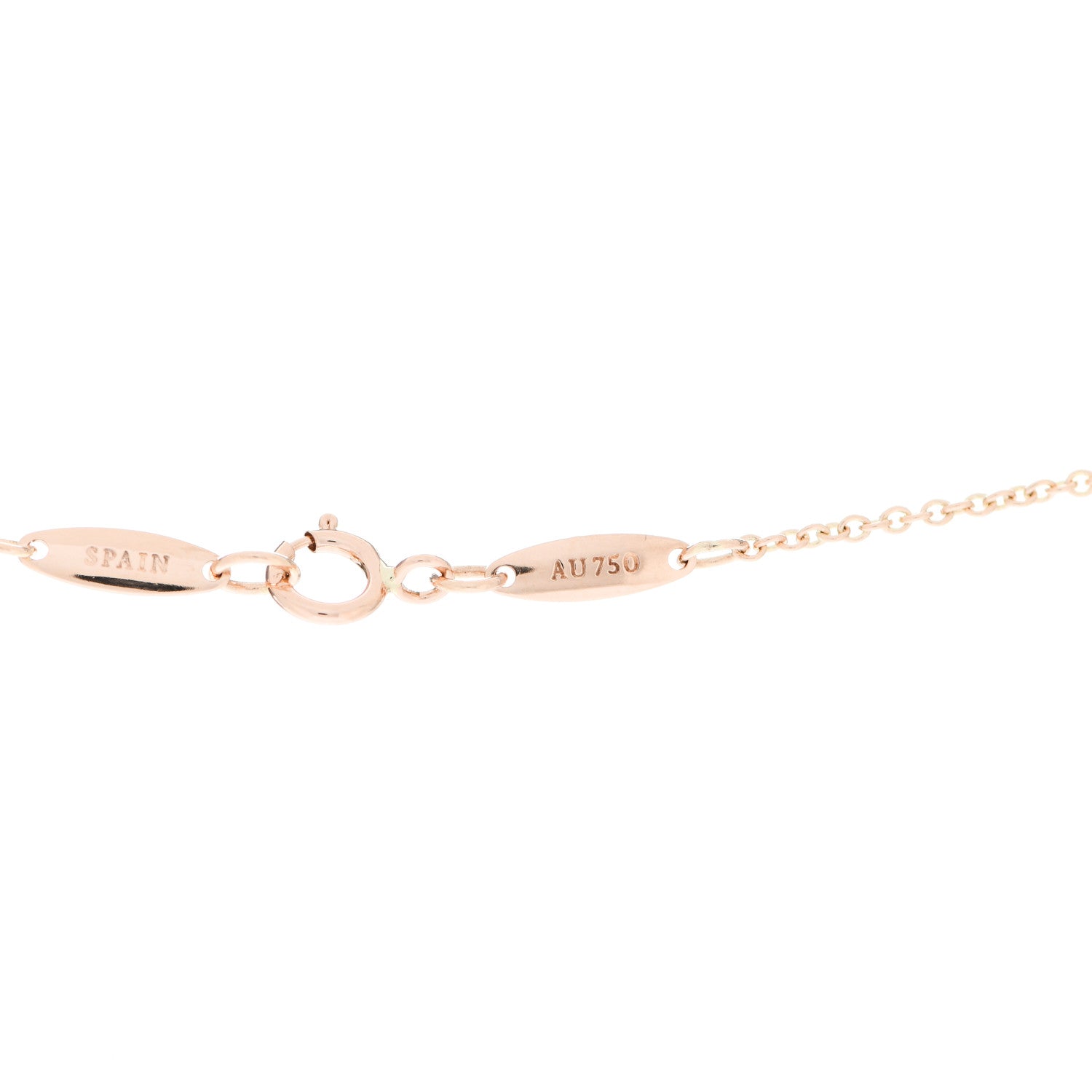 Tiffany 18K Rose Gold Diamond Elsa Peretti Diamond by the Yard Drop Pendant Necklace 5 of 6