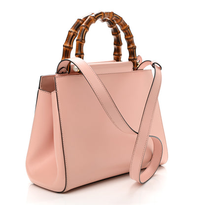 Gucci Nappa Bamboo Small Nymphaea Top Handle Bag Perfect Pink 2 of 12