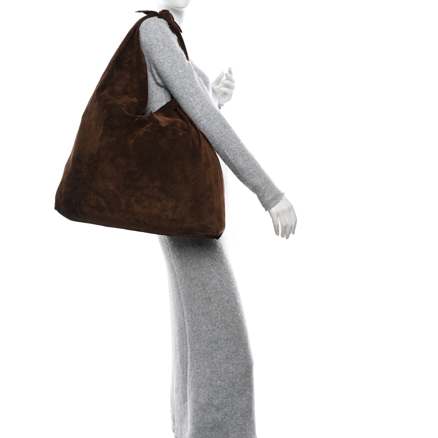Suede Bindle Bag Espresso