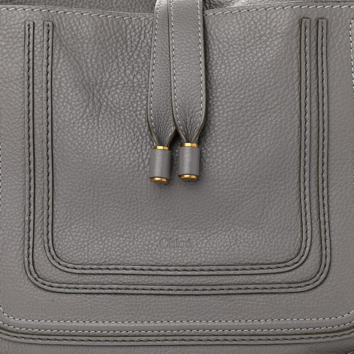 Chloe Calfskin Large New Marcie Tote Cashmere Grey 8 of 11