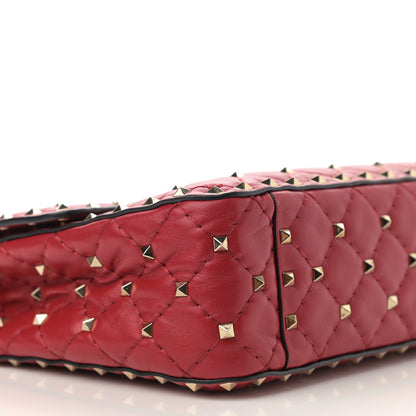 Valentino Garavani Nappa Medium Rockstud Spike Shoulder Bag Rosso Valentino 9 of 11