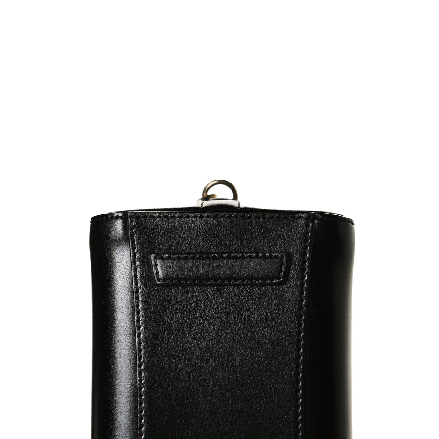Shiny Lord Calfskin Mini Antigona Black