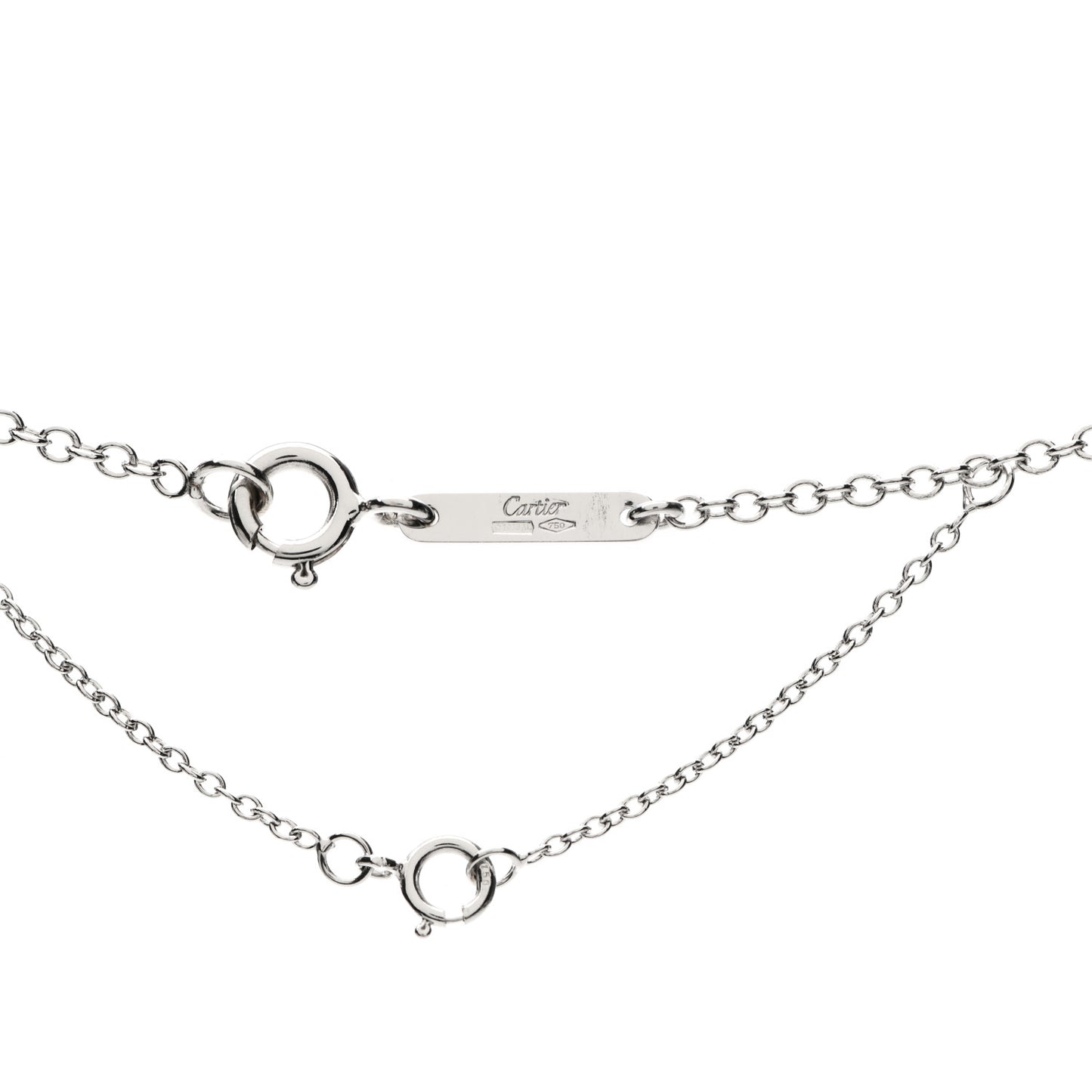 18K White Gold Diamond .45ctw Hindu Floral Pendant Necklace