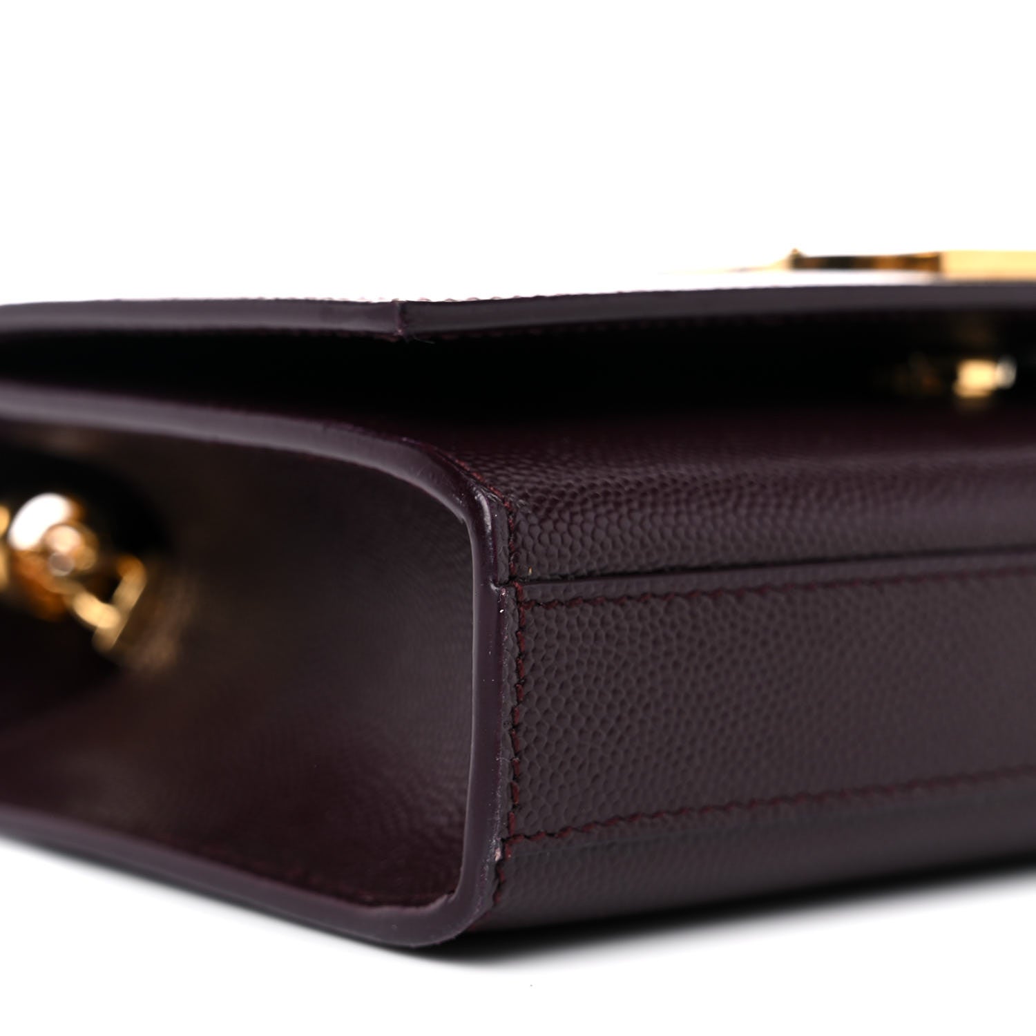 Saint Laurent Grain De Poudre Small Monogram Kate Satchel Armaranto 4 of 7