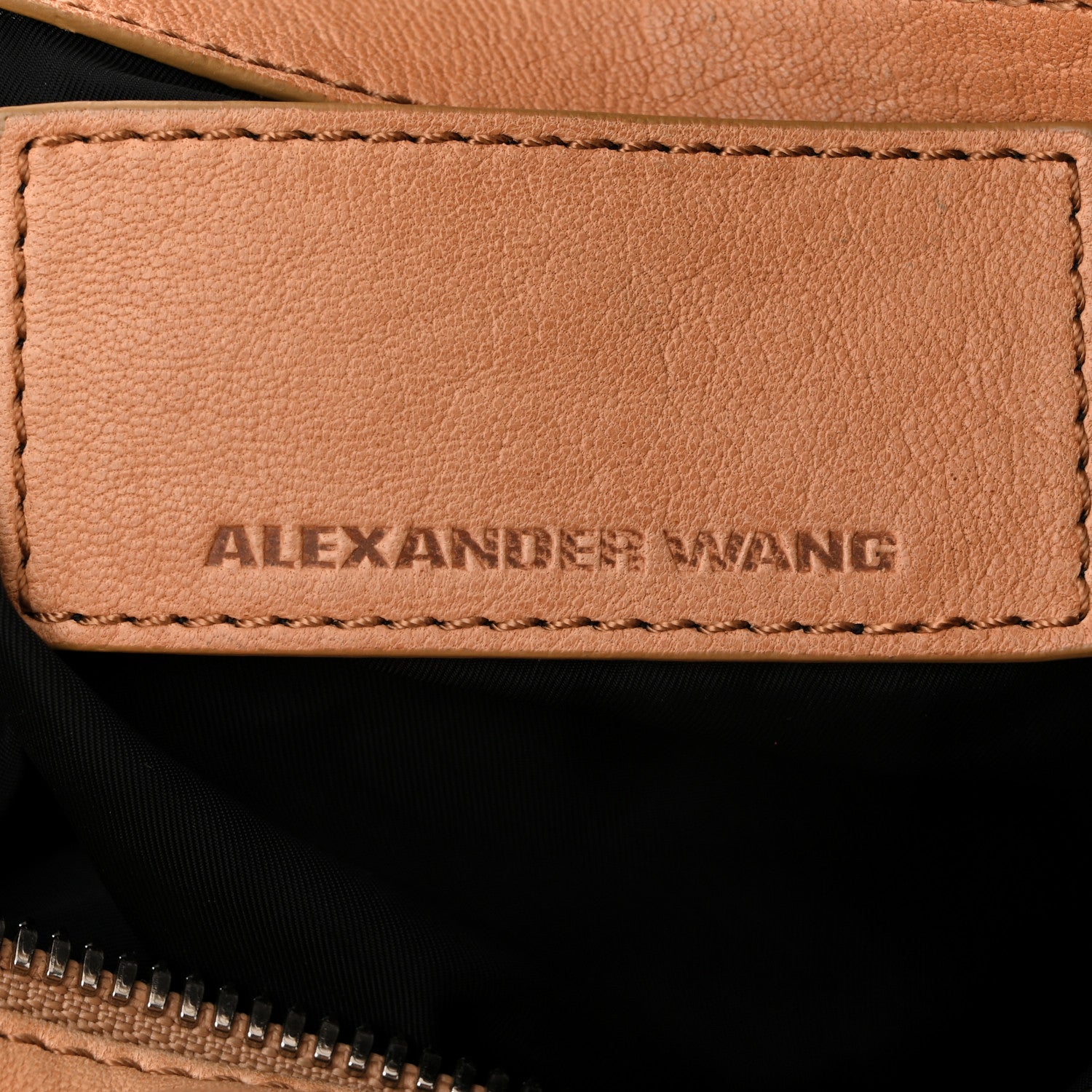 Alexander Wang Pebbled Lambskin Rocco  Beige Rhodium Hardware 6 of 12