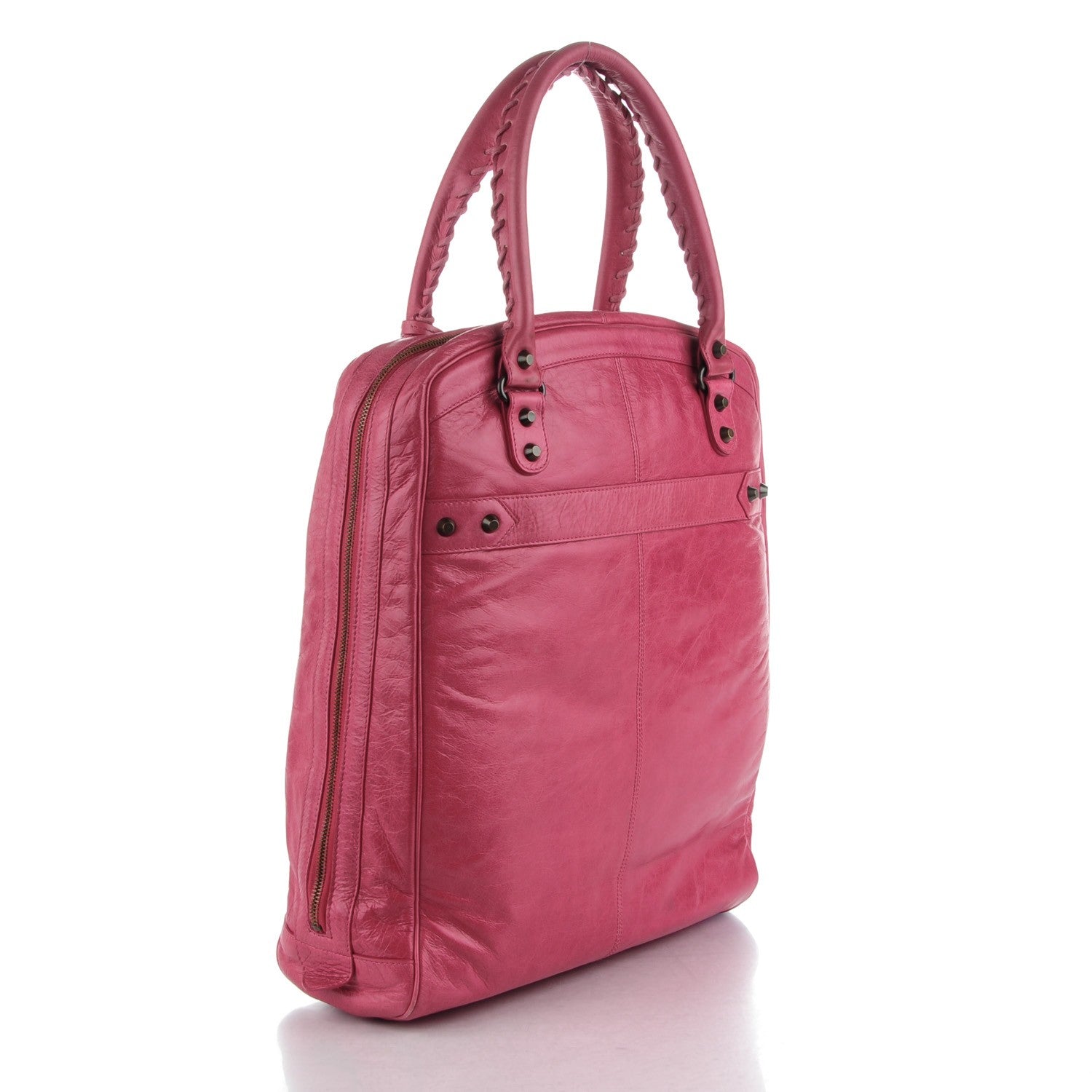 Balenciaga Agneau Classic Hardware Briefcase Tote Pivoine 3 of 8