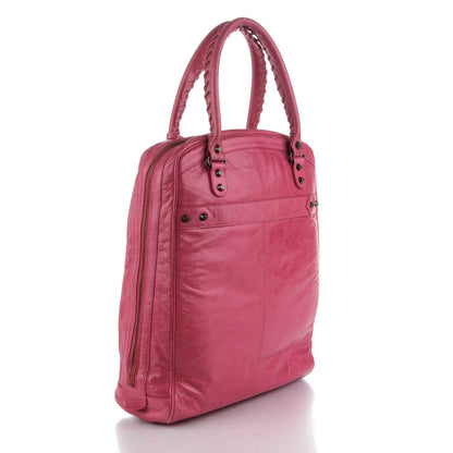 Balenciaga Agneau Classic Hardware Briefcase Tote Pivoine 3 of 8