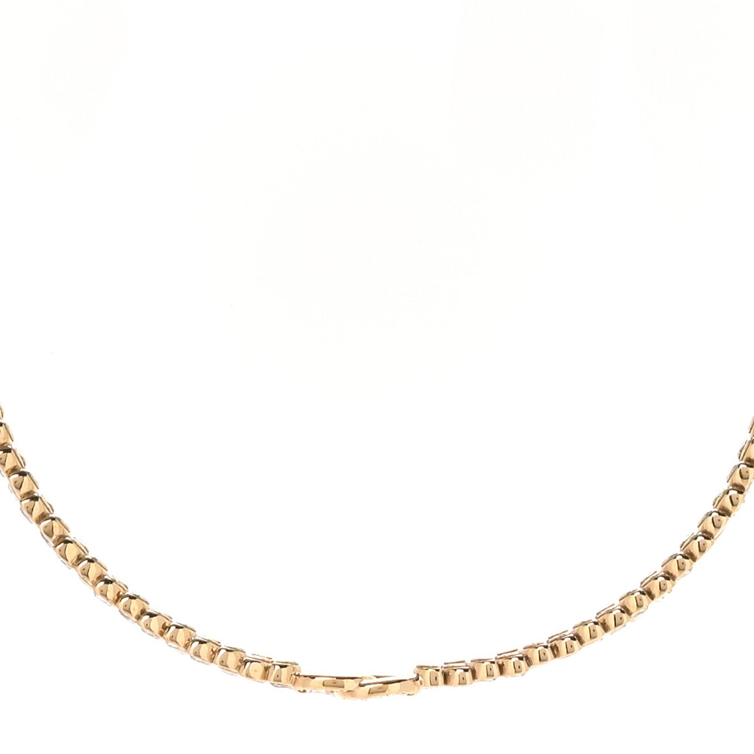 Chanel Crystal Wheat CC Choker Necklace Gold 3 of 7