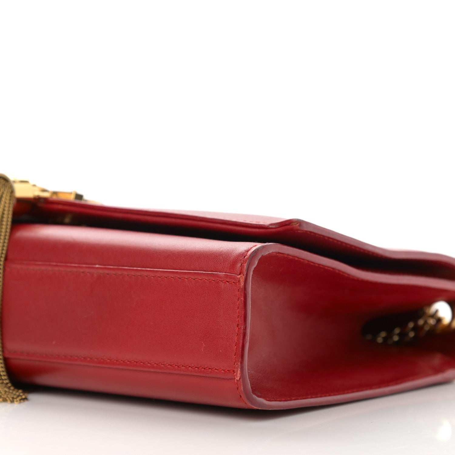 Saint Laurent Smooth Calfskin Medium Classic Monogram Kate Tassel Satchel New Lipstick 11 of 12