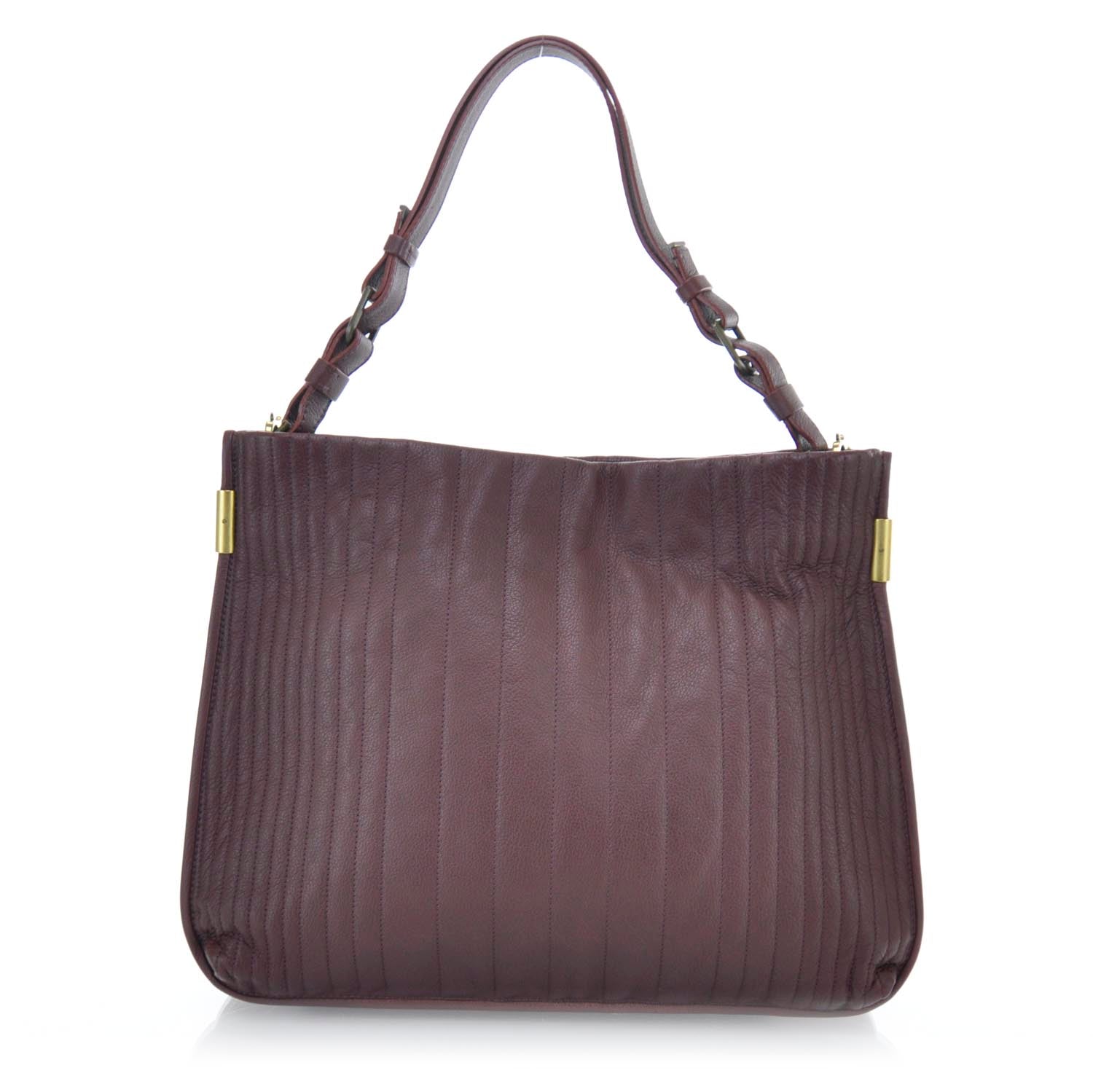 Lanvin Goatskin Amalia Bucket Bag Aubergine 1 of 9
