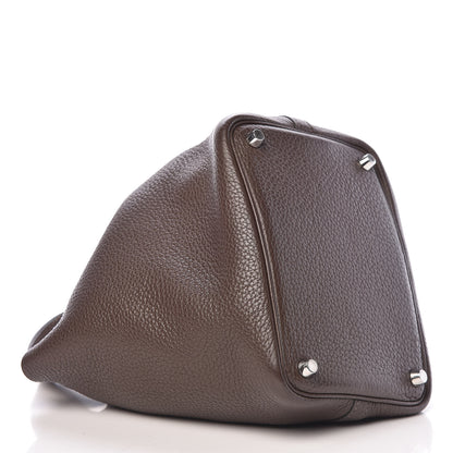 Hermes Taurillon Clemence Picotin 18 PM Cafe 4 of 11
