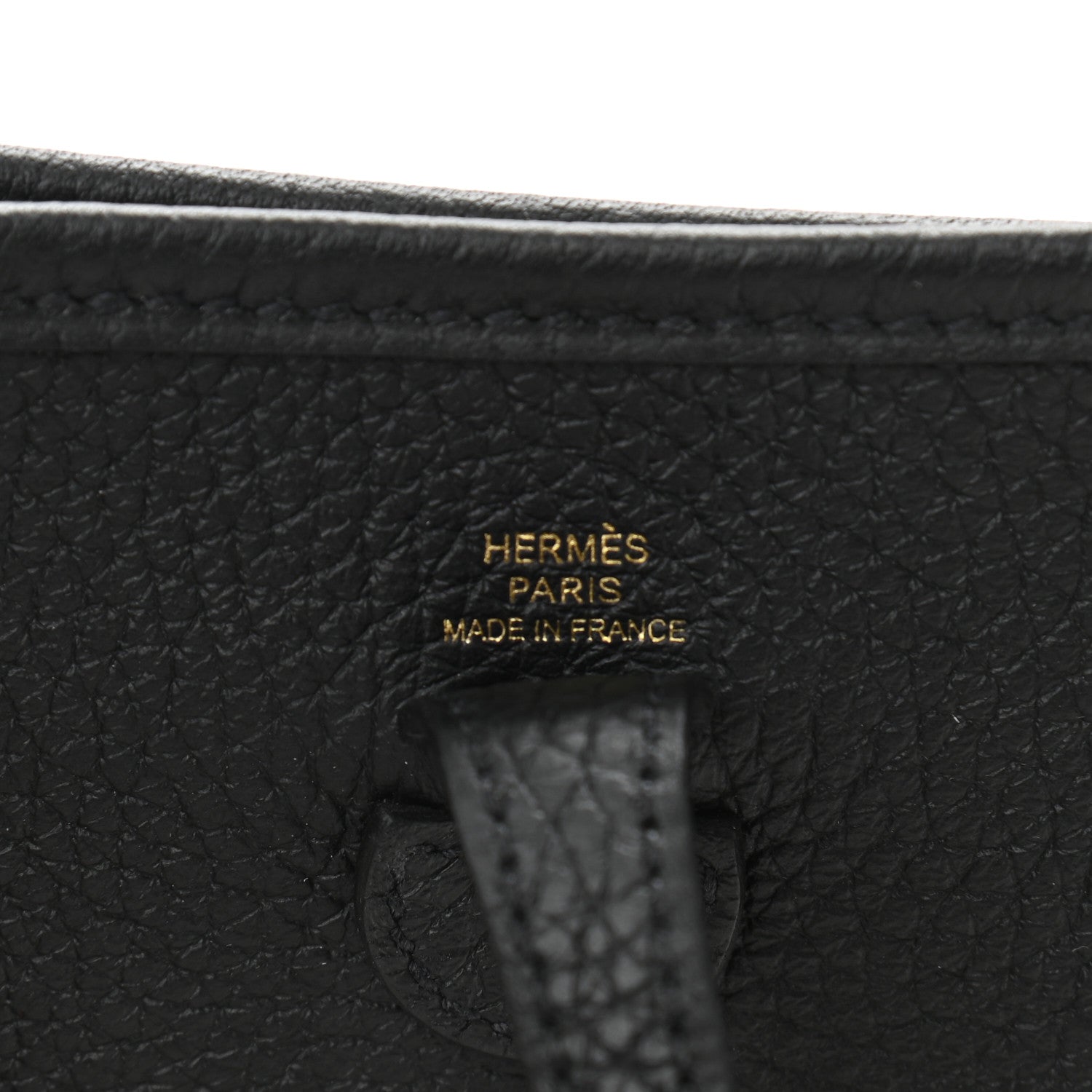 Hermes Taurillon Clemence Evelyne TPM Black 6 of 10