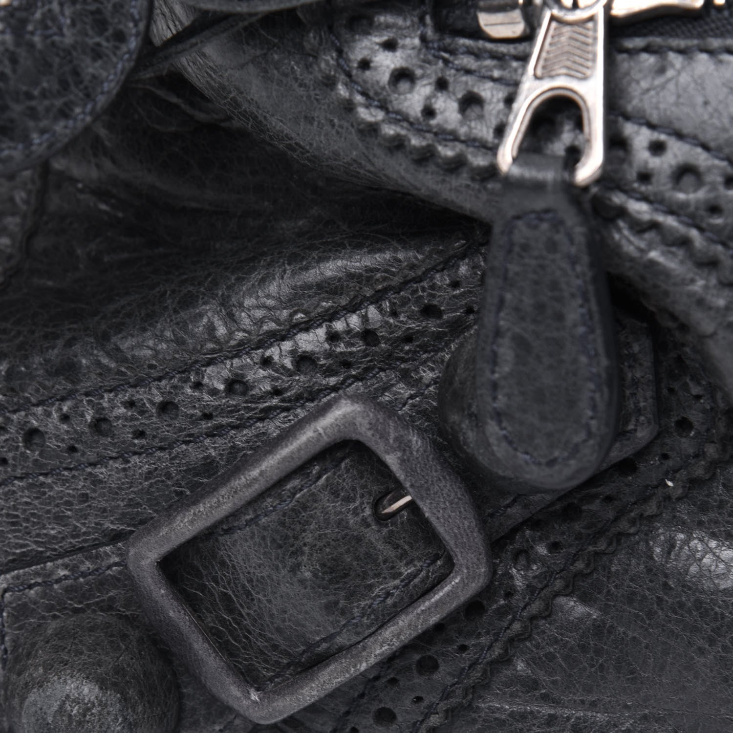 Balenciaga Agneau Giant Brogues Hardware City Anthracite 23 of 33