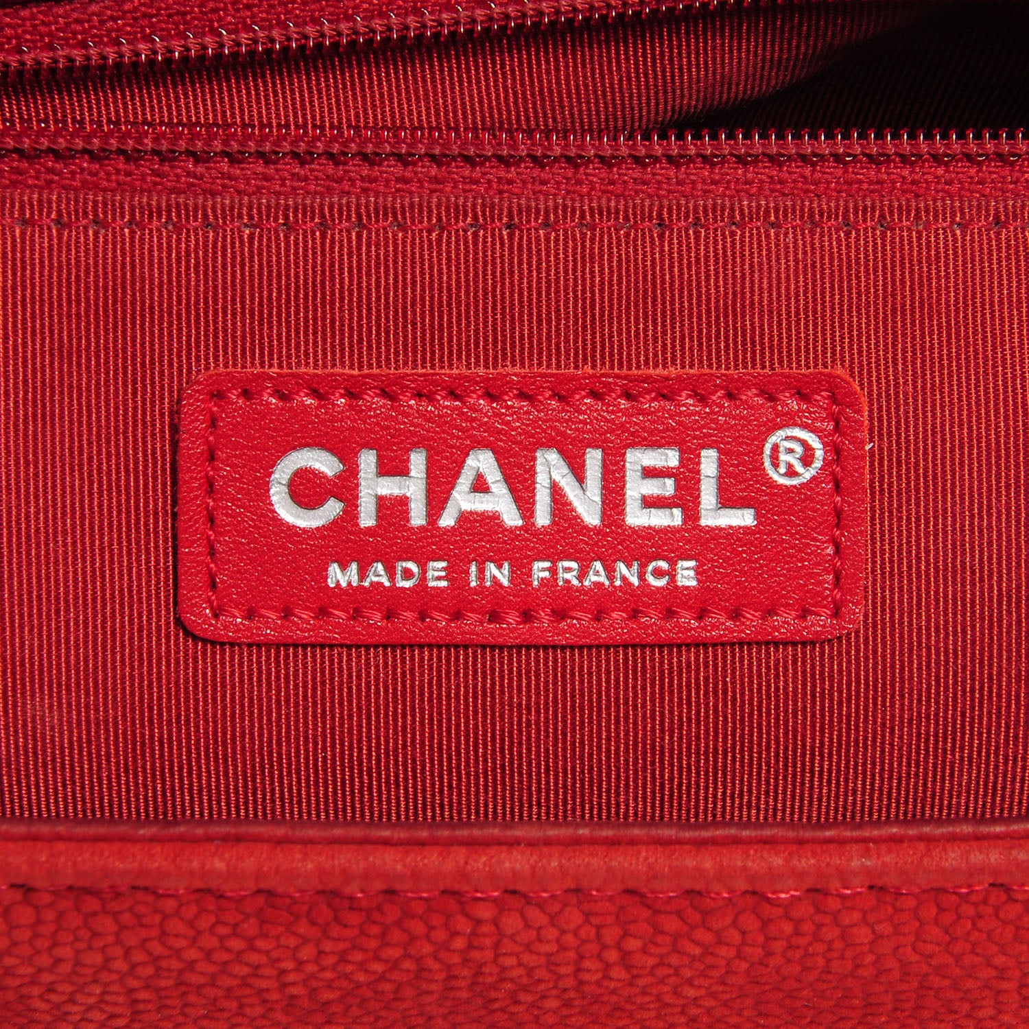 Chanel Iridescent Caviar Large Boy Flap Red 6 of 8