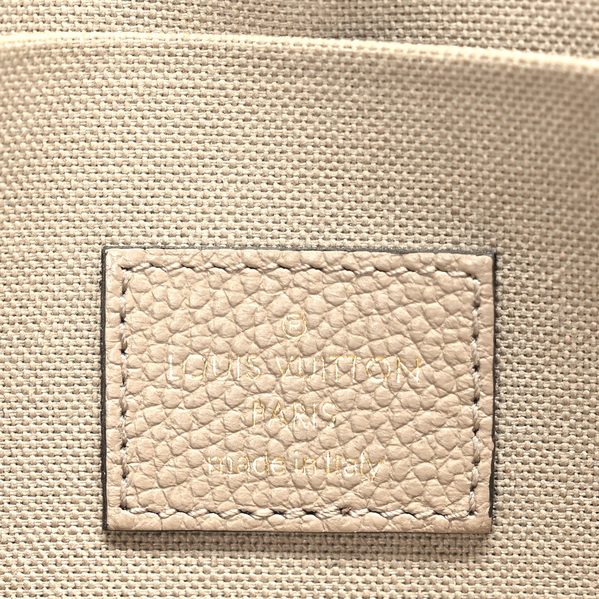 Louis Vuitton Empreinte Monogram Giant Felicie Pochette Tourterelle Creme 5 of 8