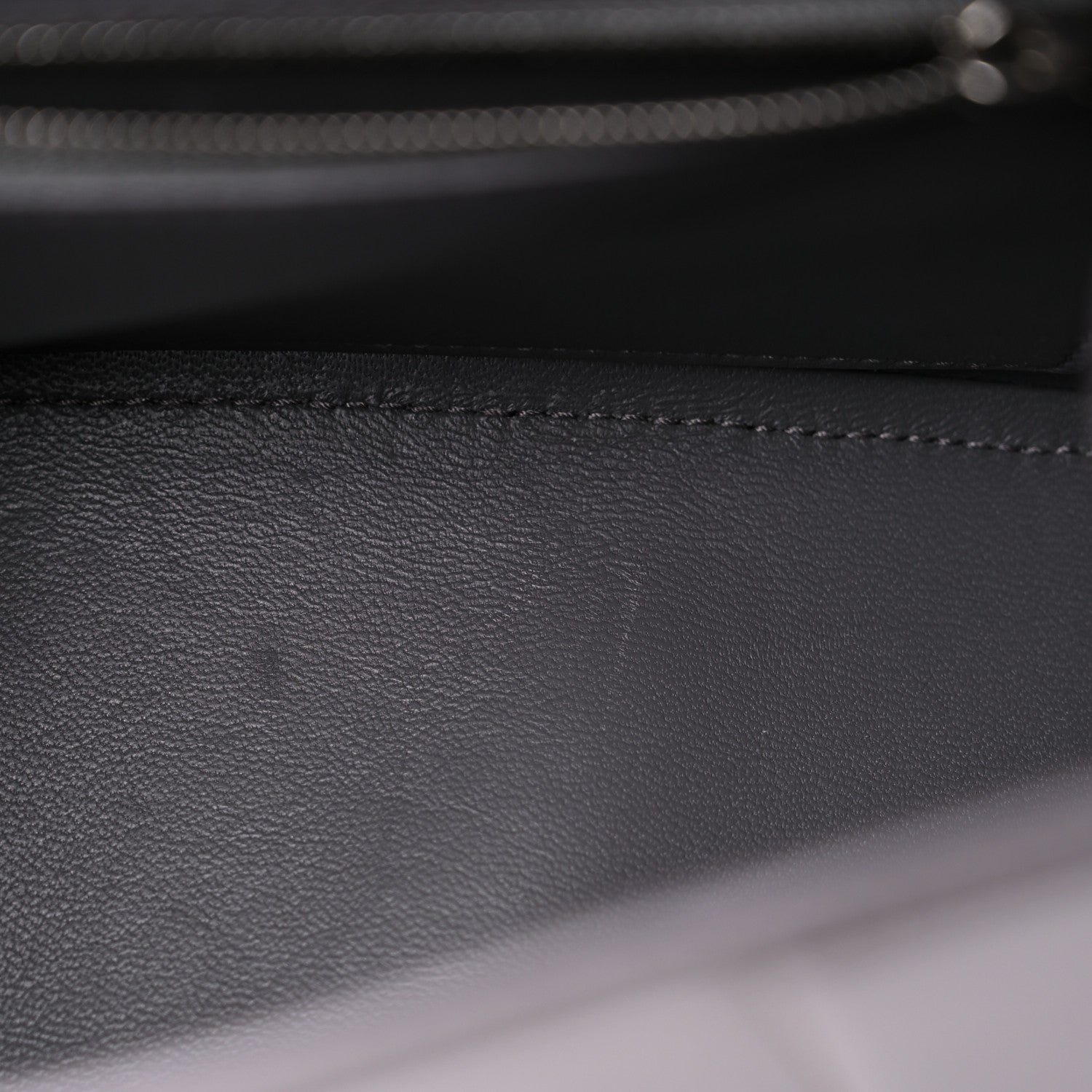 Balenciaga Shiny Box Calfskin Small Hourglass Top Handle Bag Dark Grey 10 of 11