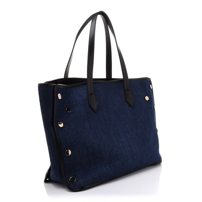 Givenchy Denim Medium Logo Bond Shopper Tote Blue 3 of 13