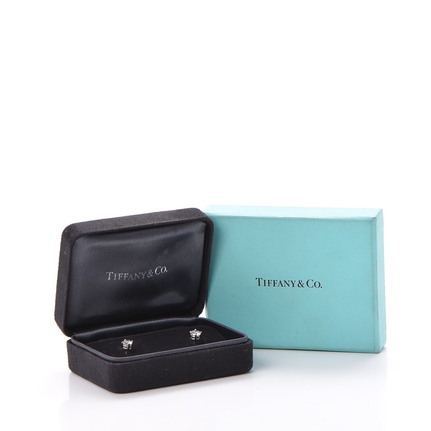 Platinum Diamond .90ctw Round Solitaire Earrings