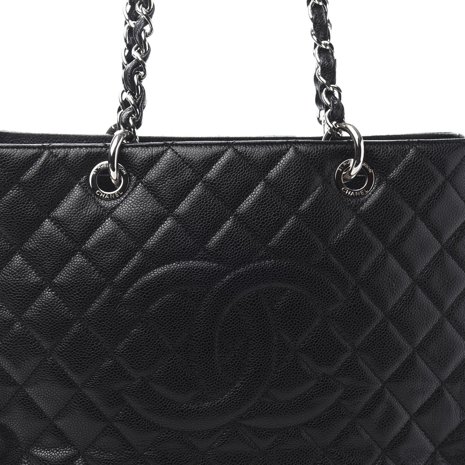 Chanel Caviar Quilted Grand Shopping Tote GST Black 11 of 11