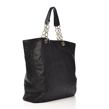 Christian Dior Lambskin Cannage Large Dior Soft Shopping Tote Black 3 of 12