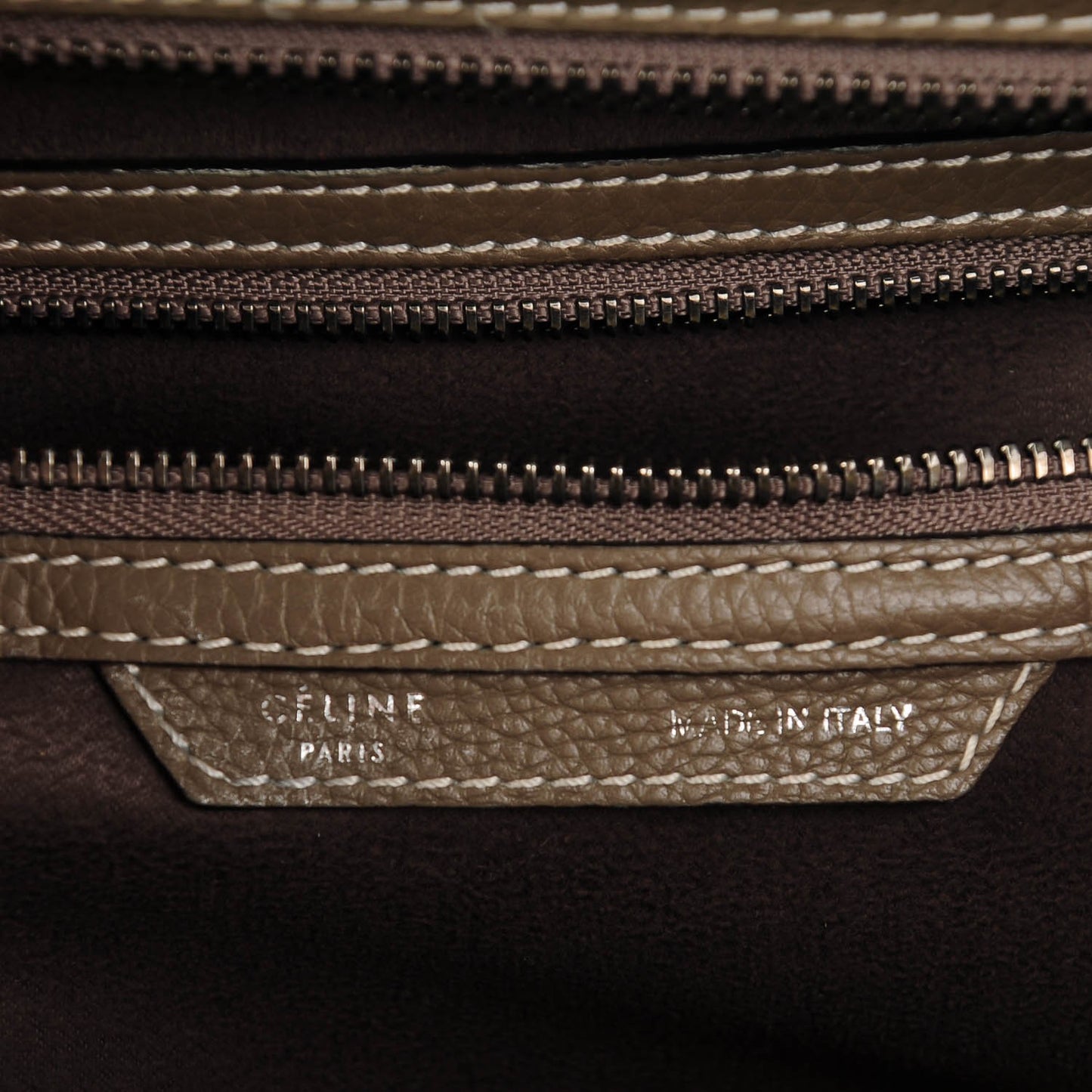 Drummed Calfskin Mini Luggage Souris