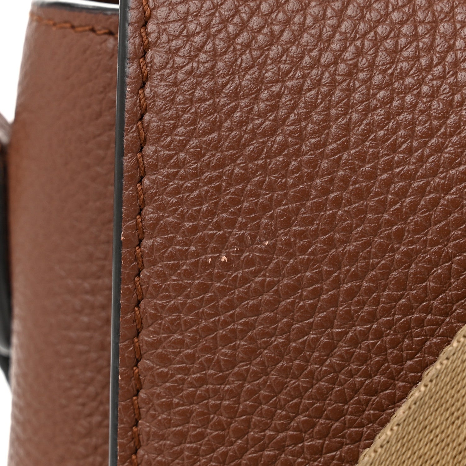 Burberry Grainy Calfskin Vintage Check Note Crossbody Bag Malt