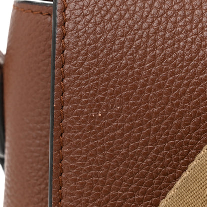 Burberry Grainy Calfskin Vintage Check Note Crossbody Bag Malt Brown 10 of 10