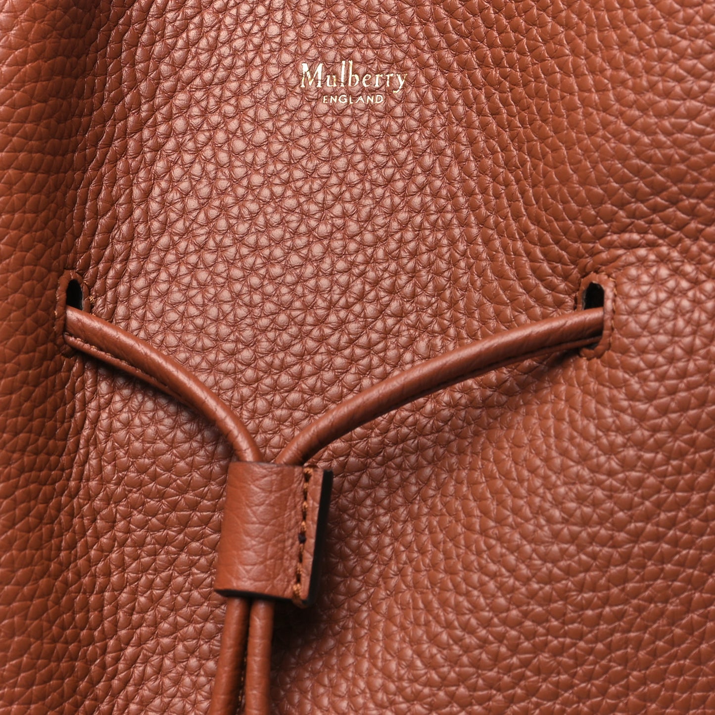 Heavy Grain Calfskin Millie Tote Chestnut