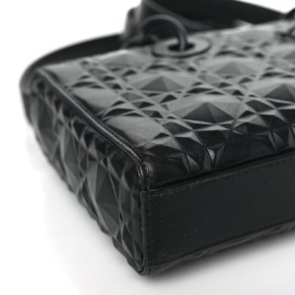 Christian Dior Calfskin Cannage Diamond Medium Lady D-Joy Black 7 of 8
