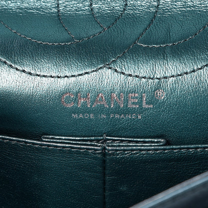Chanel Metallic Calfskin Quilted 2.55 Reissue 226 Flap Turquoise 8 of 23