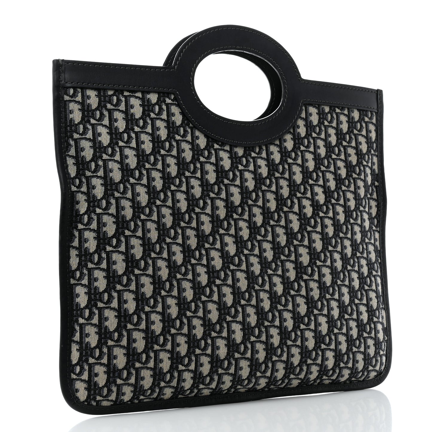 Oblique Fold Over Clutch Blue