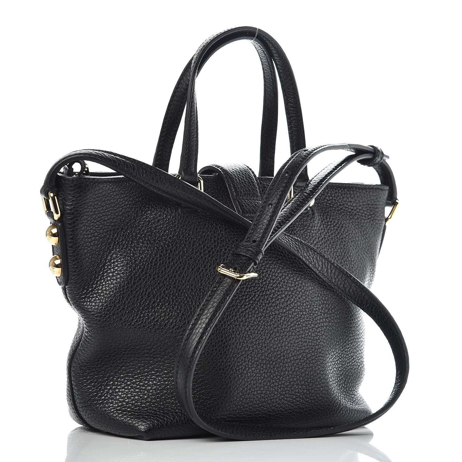 Dolce & Gabbana Pebbled Calfskin Small Tote Black 3 of 9